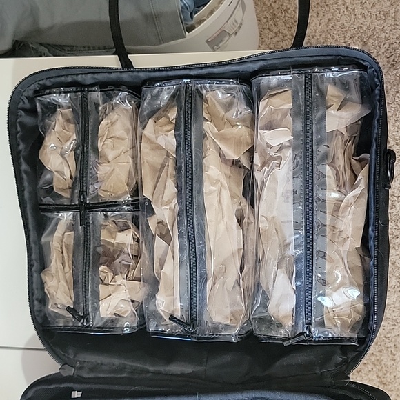 MAC Cosmetics Makeup Travel Case Black Multi Compartments - Picture 4 of 11